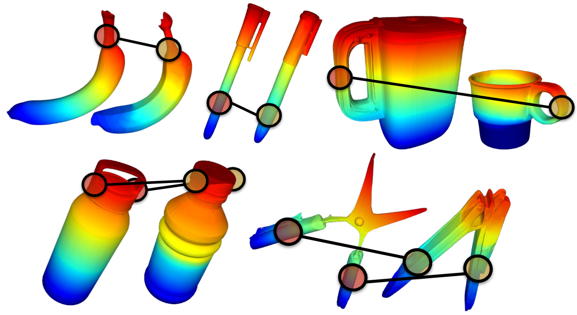 SemAnCorr real-world object correspondence for all five tasks.